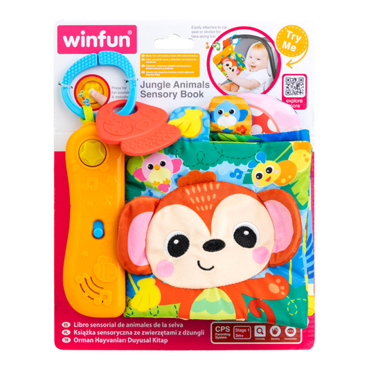 Winfun Jungle Pals Sensory Book