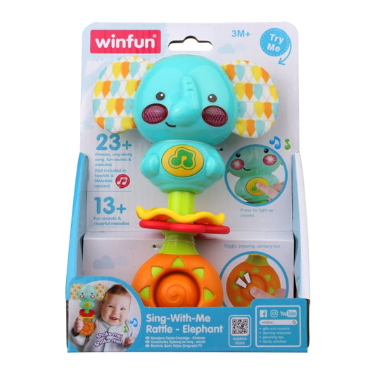 Winfun Sing With Me Rattle Elephant