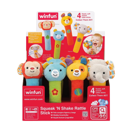 Winfun Squek N Shake Rattle Stick