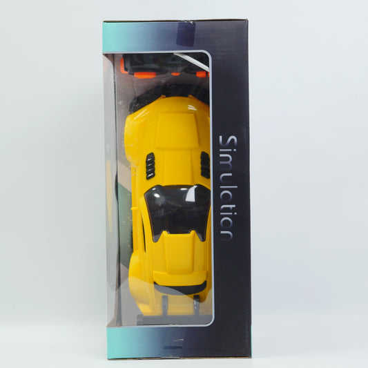 1:14 Remote Control Sports Car with USB Charging - Yellow - Ages 6+