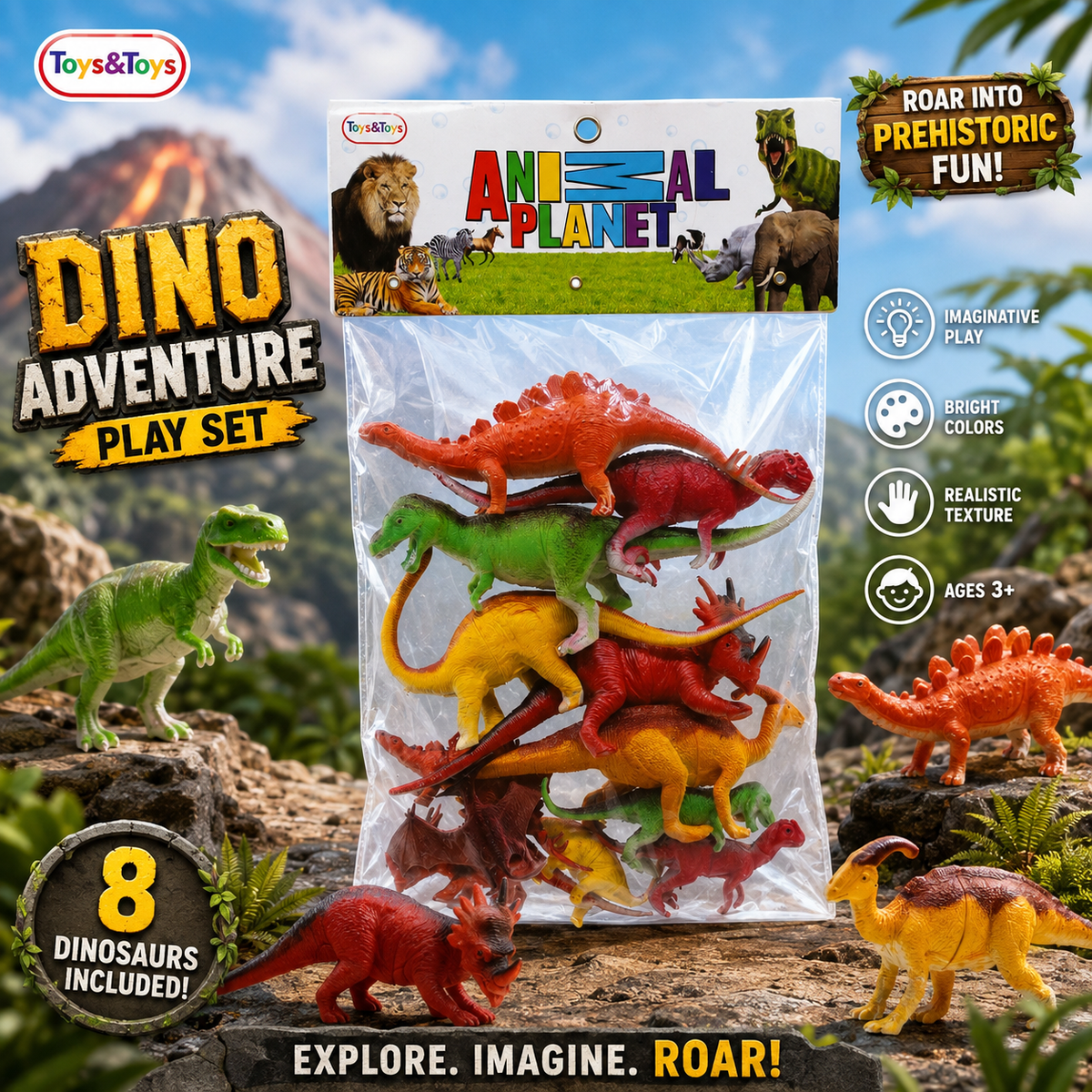 10 Piece Dinosaur Figure Set | Toys & Toys