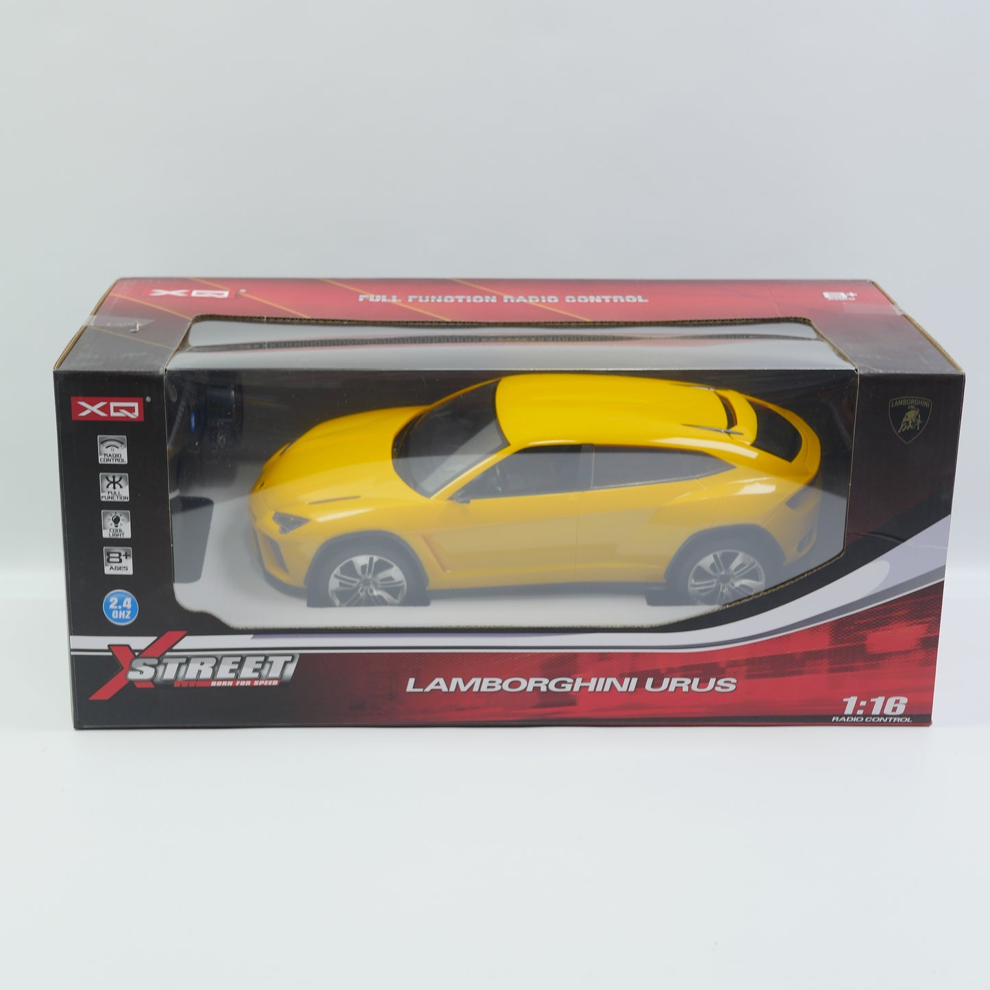 1:16 Remote Control Lamborghini Urus with USB Charging - Yellow - Ages 8+