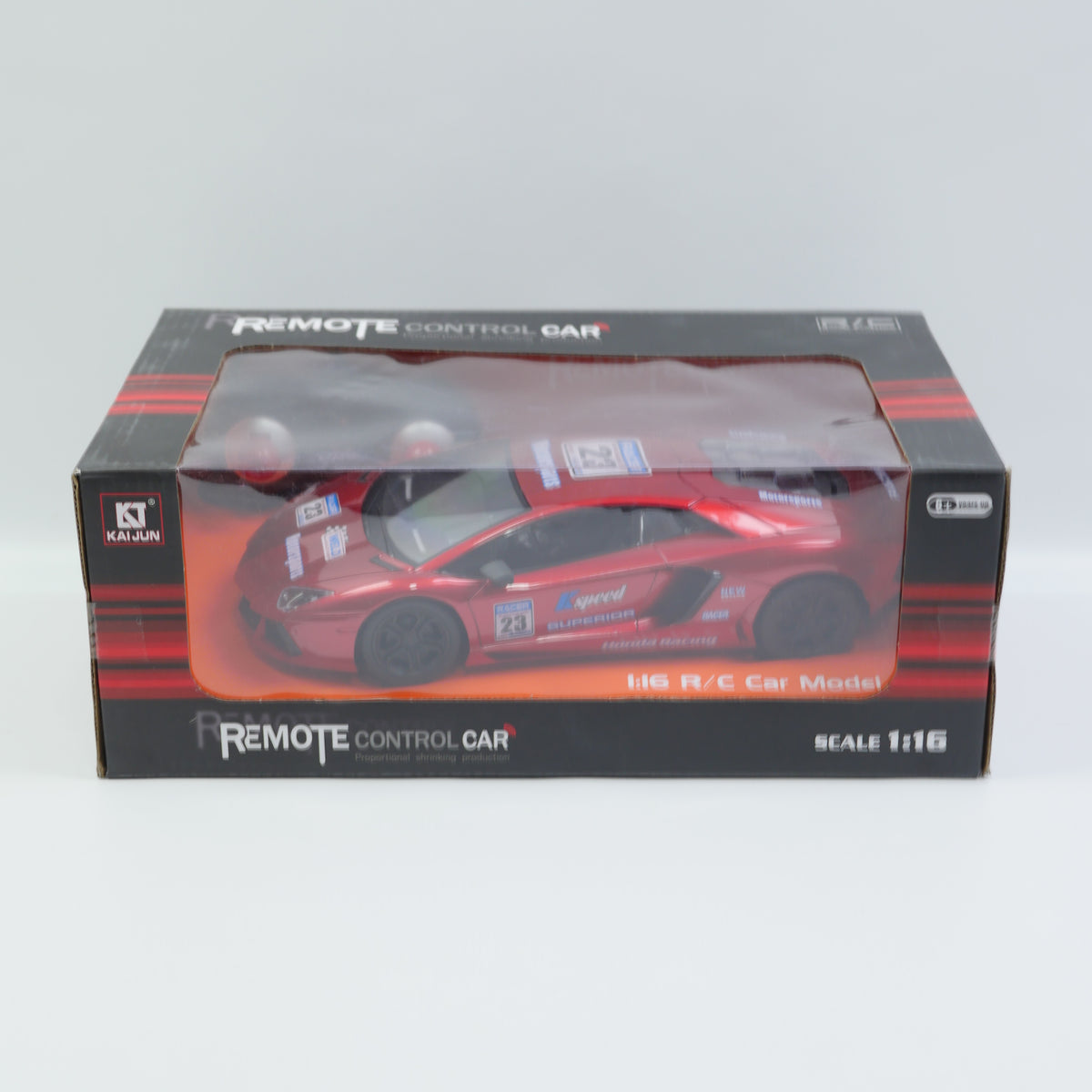 1:16 Remote Control Speed Racing Car - Red - Ages 6+