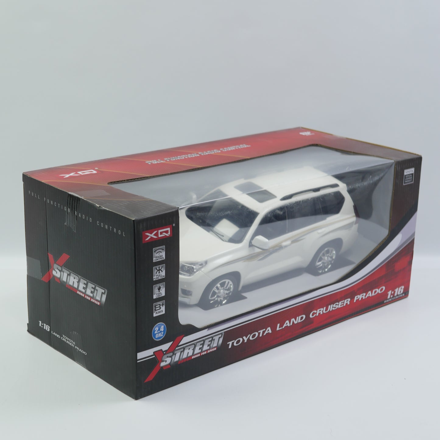 1:16 Remote Control Toyota Land Cruiser Prado - White - Ages 8+