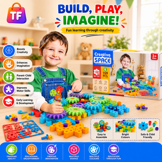 159 Piece DIY Engineering Building Blocks Set
