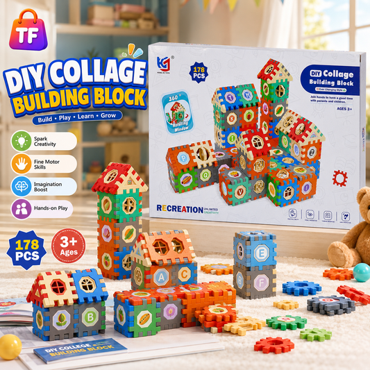 178 Piece Building Blocks Set for Kids