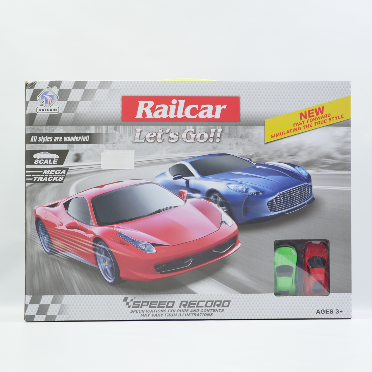 Battery Operated Rail Car Track Set - Age 3+