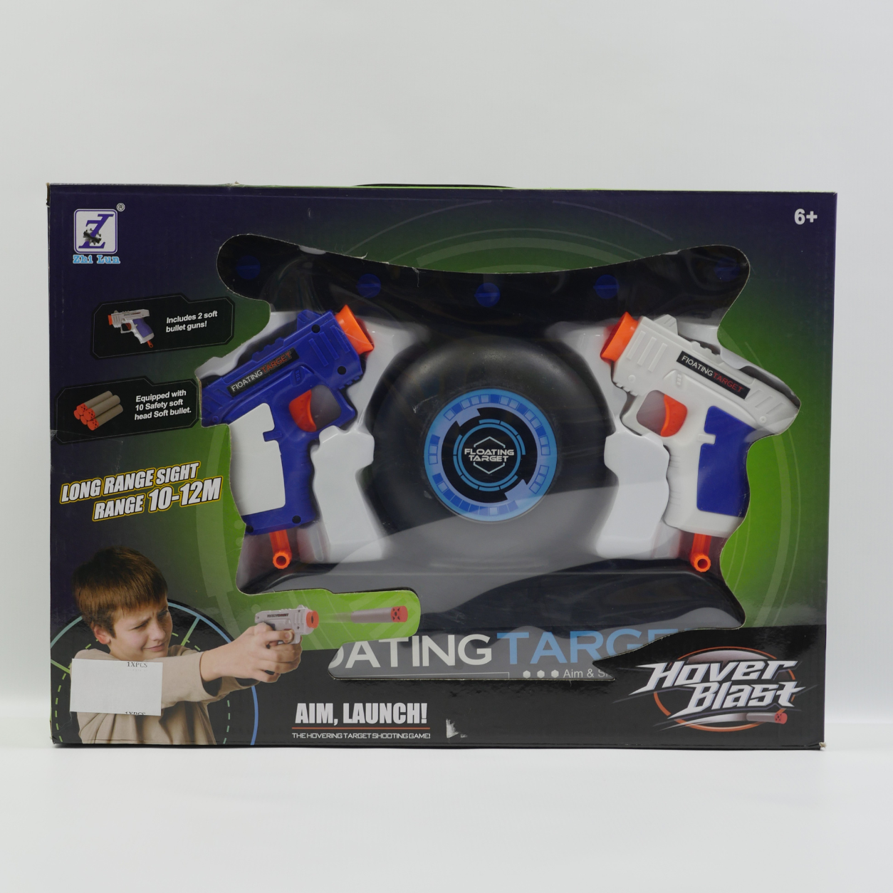 2-in-1 Soft Dart Blaster Set with Target - Age 6+