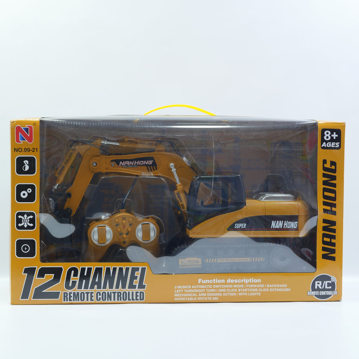 2.4GHz Remote Control Excavator Truck with USB Charging - Ages 8+