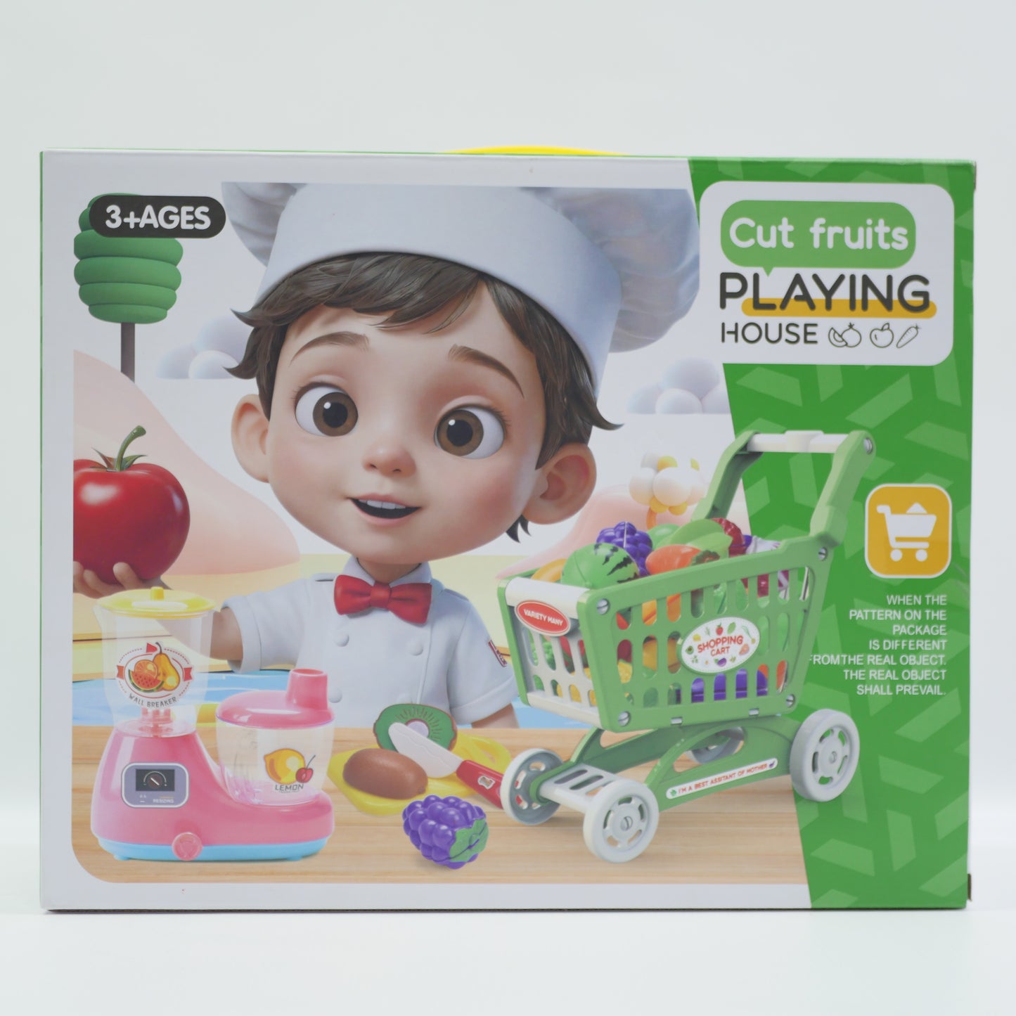 23 Piece Fruit Cutting Cart Pretend Play Set
