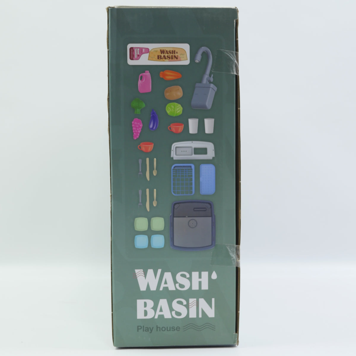 27 Piece Pretend Play Dishwashing Basin Set - Ages 3+