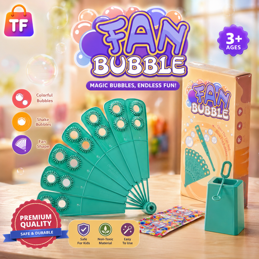 2 in 1 Bubble Maker Fan for Kids