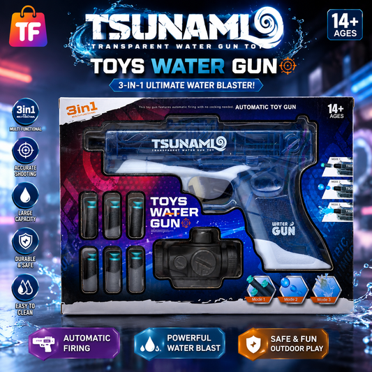 3-in-1 Soft Bullet and Water Blaster - Ages 14+