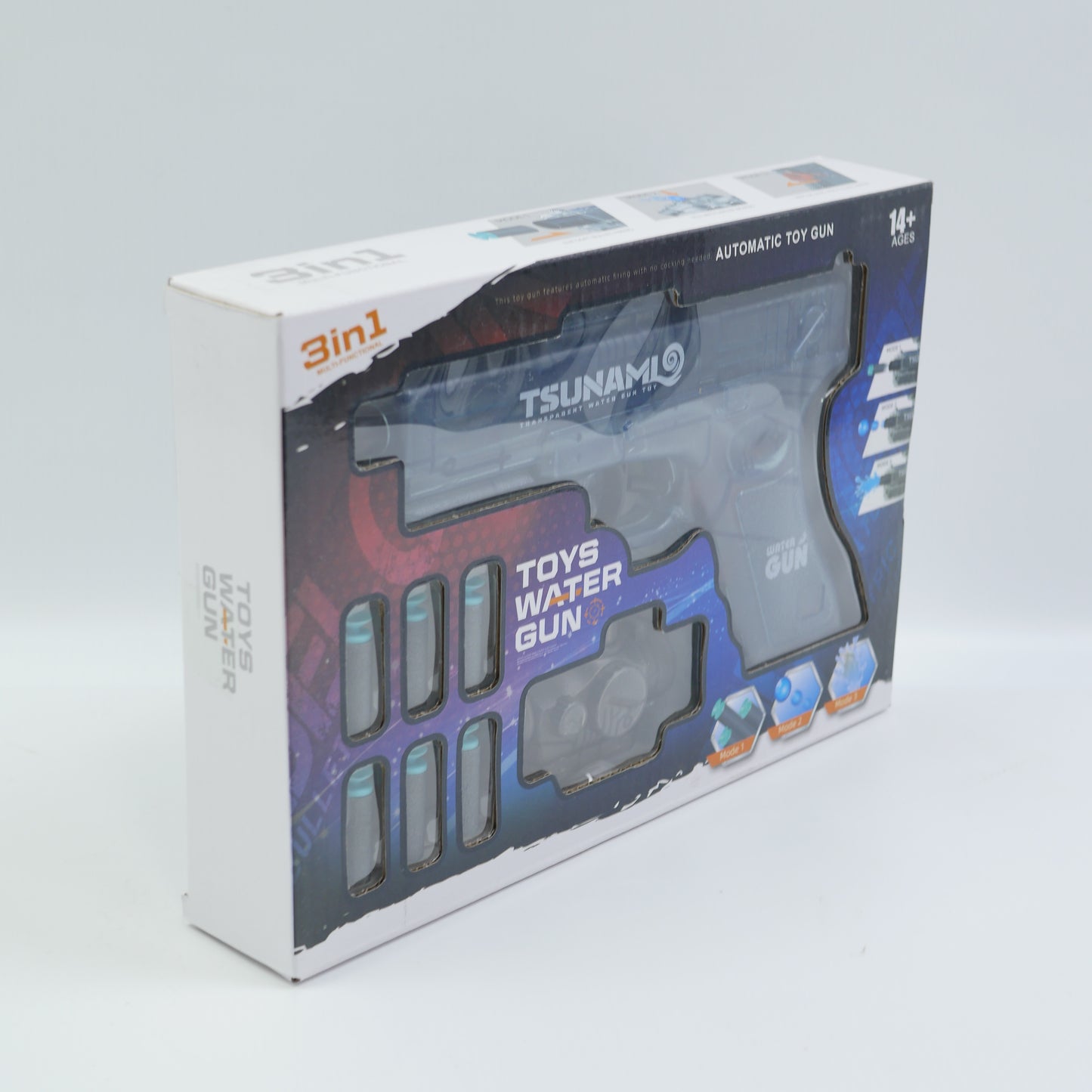 3-in-1 Soft Bullet and Water Blaster - Ages 14+