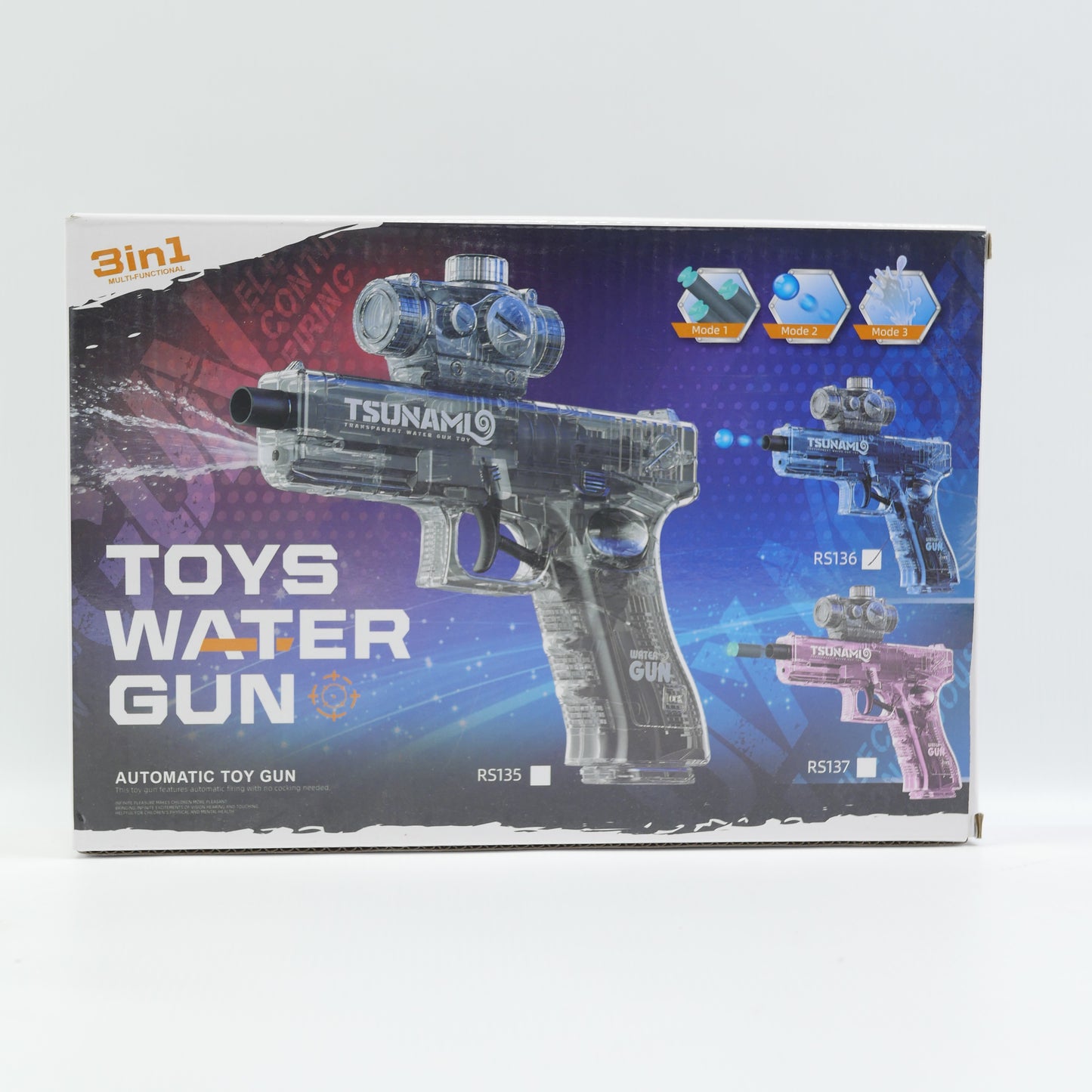 3-in-1 Soft Bullet and Water Blaster - Ages 14+