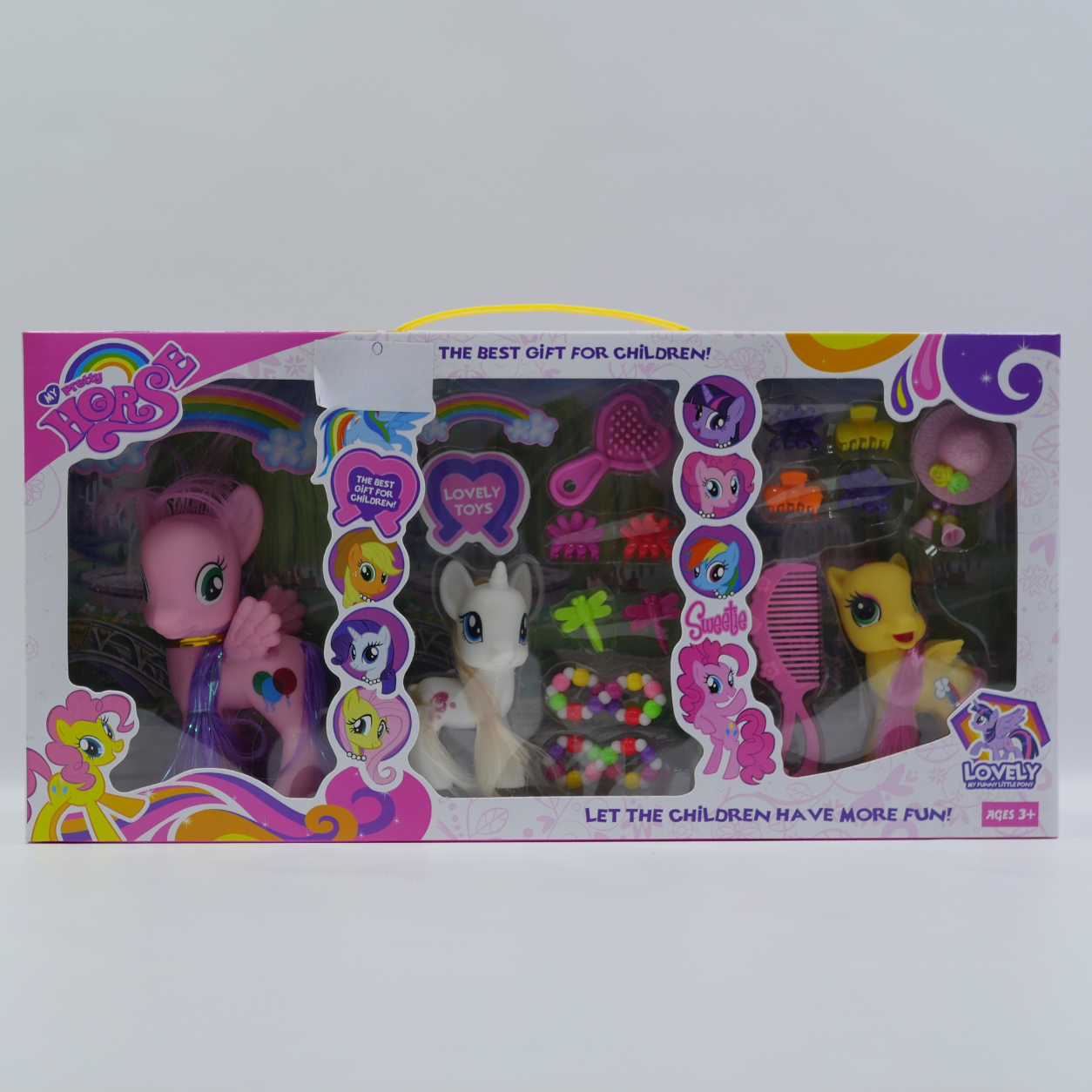 3 Piece Soft Pony Figure Set - Age 3+