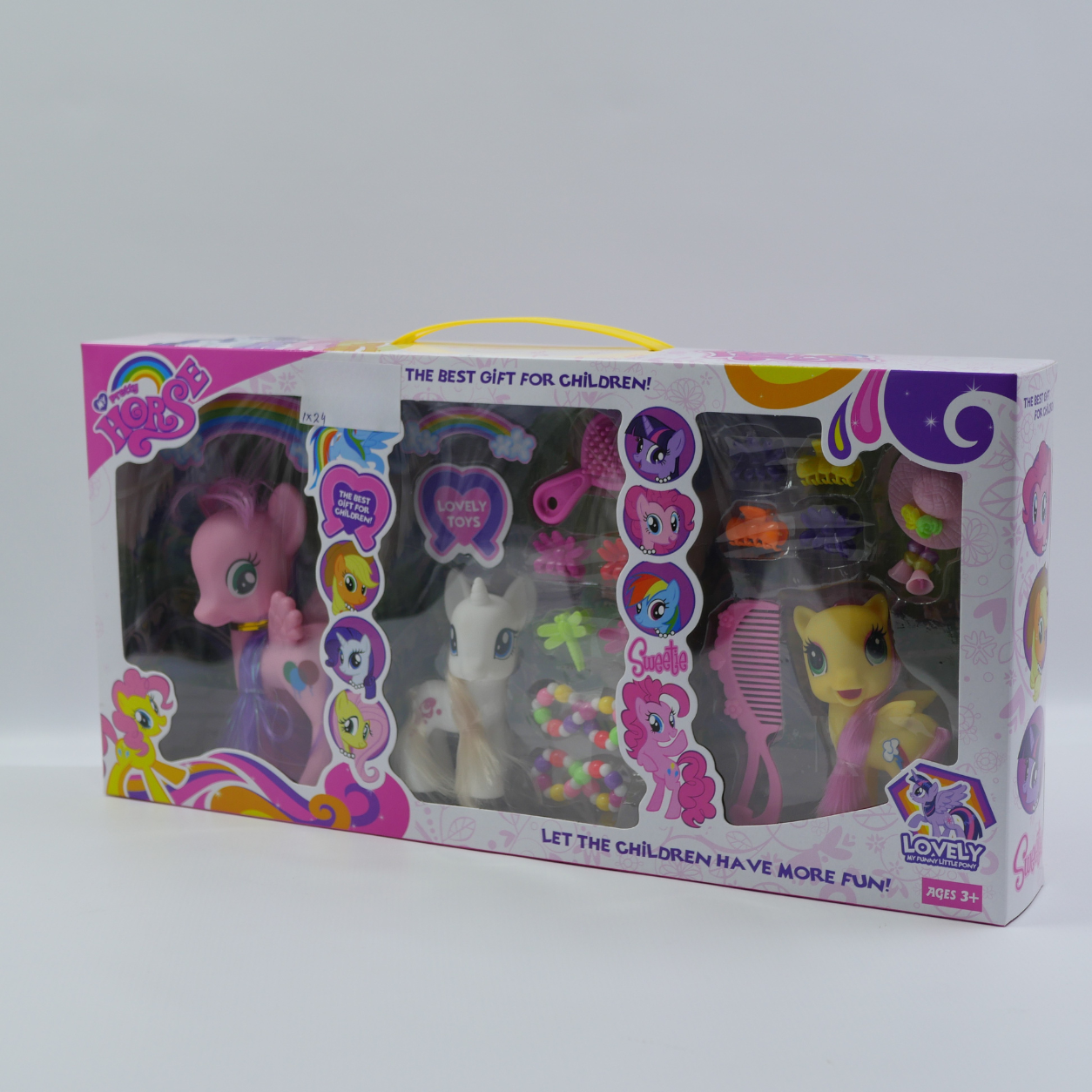 3 Piece Soft Pony Figure Set - Age 3+