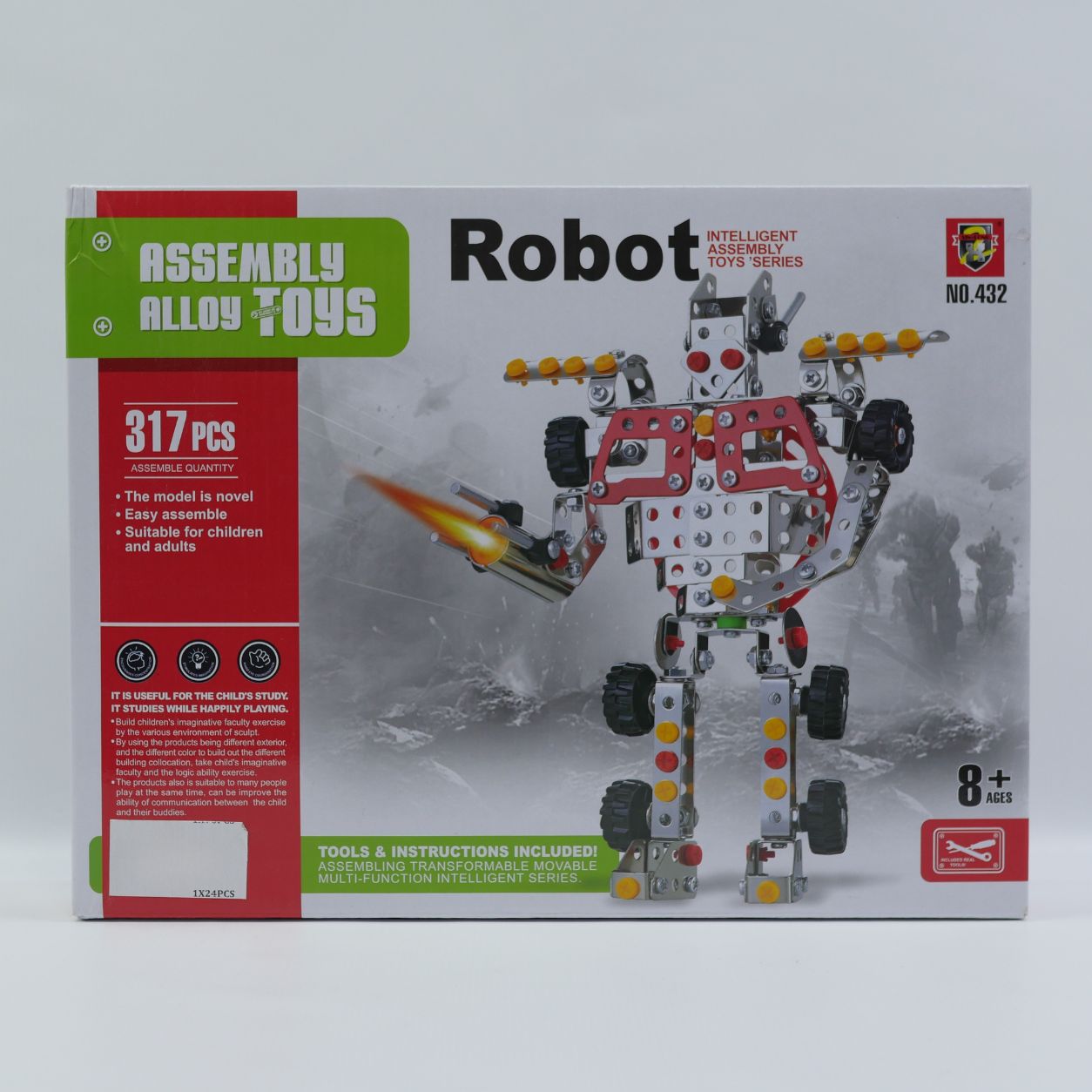 317 Piece DIY Robot Building Blocks Set - Age 8+