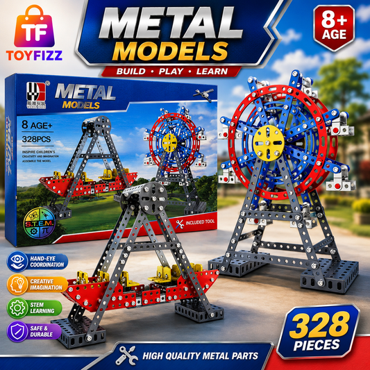 328 Piece Metal Ferris Wheel Construction Set - Age 8+
