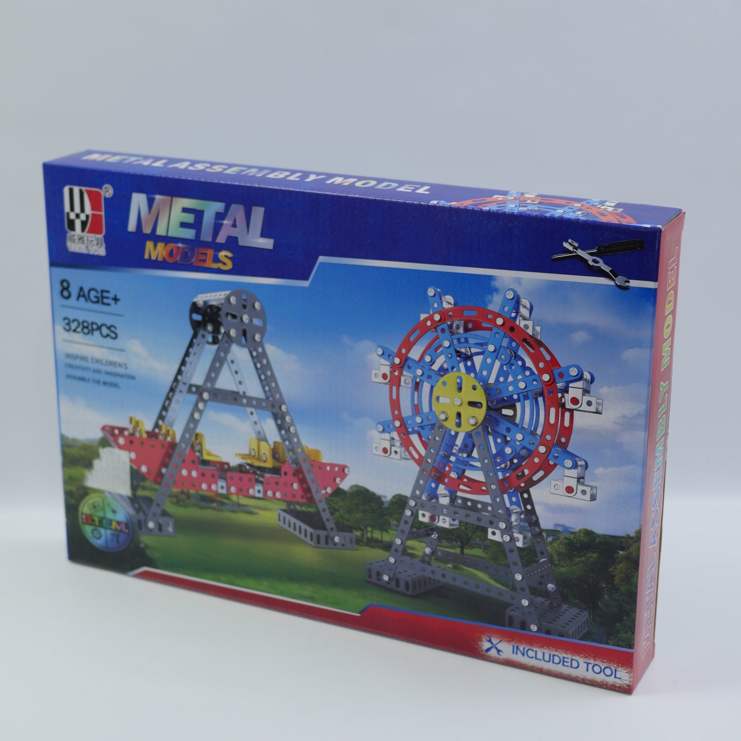 328 Piece Metal Ferris Wheel Construction Set - Age 8+