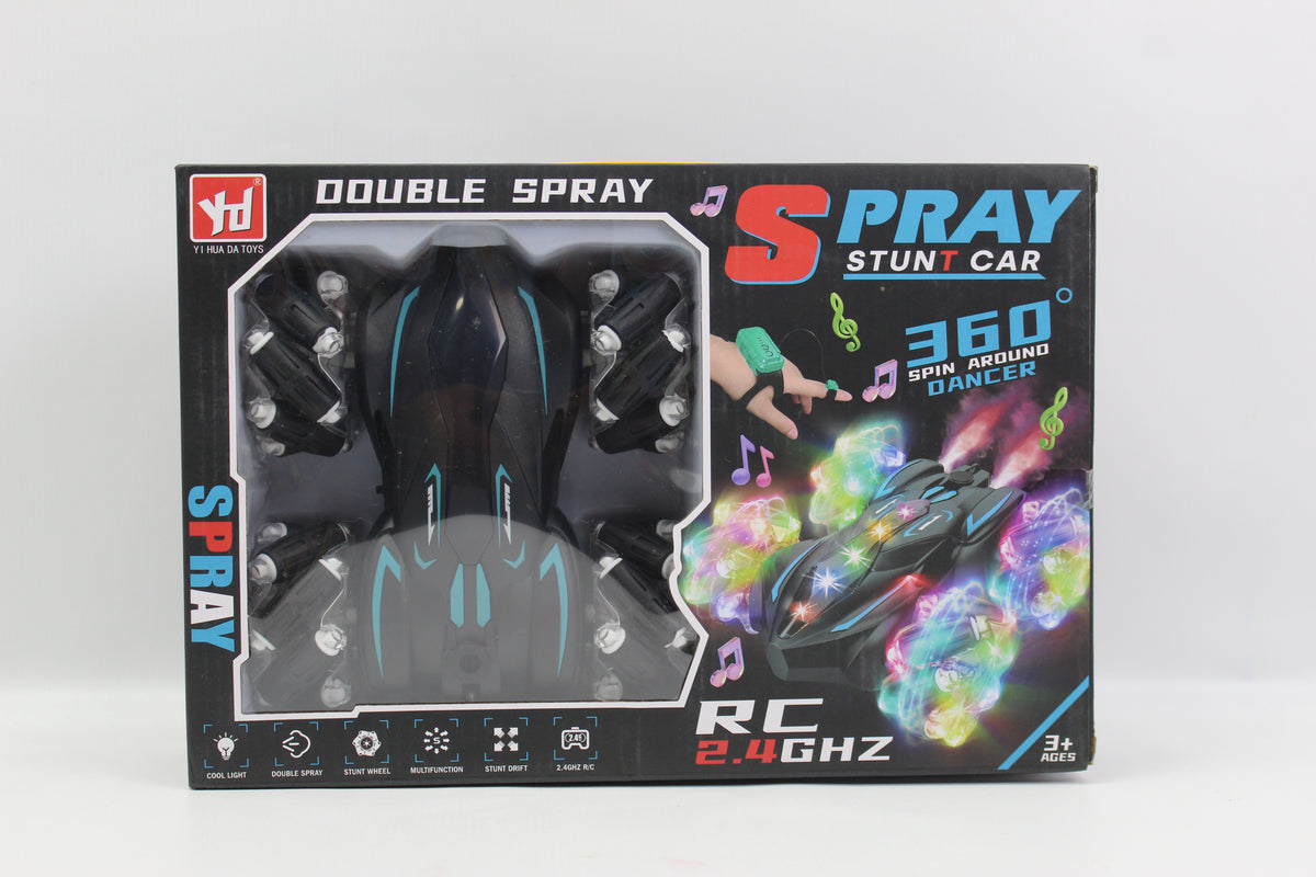 360-Degree Remote Control Spray Stunt Car with USB Cable