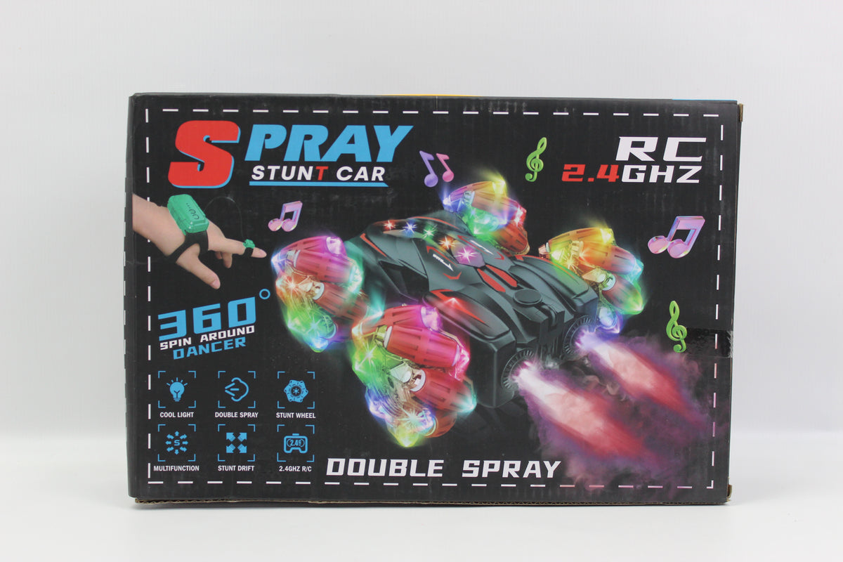 360-Degree Remote Control Spray Stunt Car with USB Cable