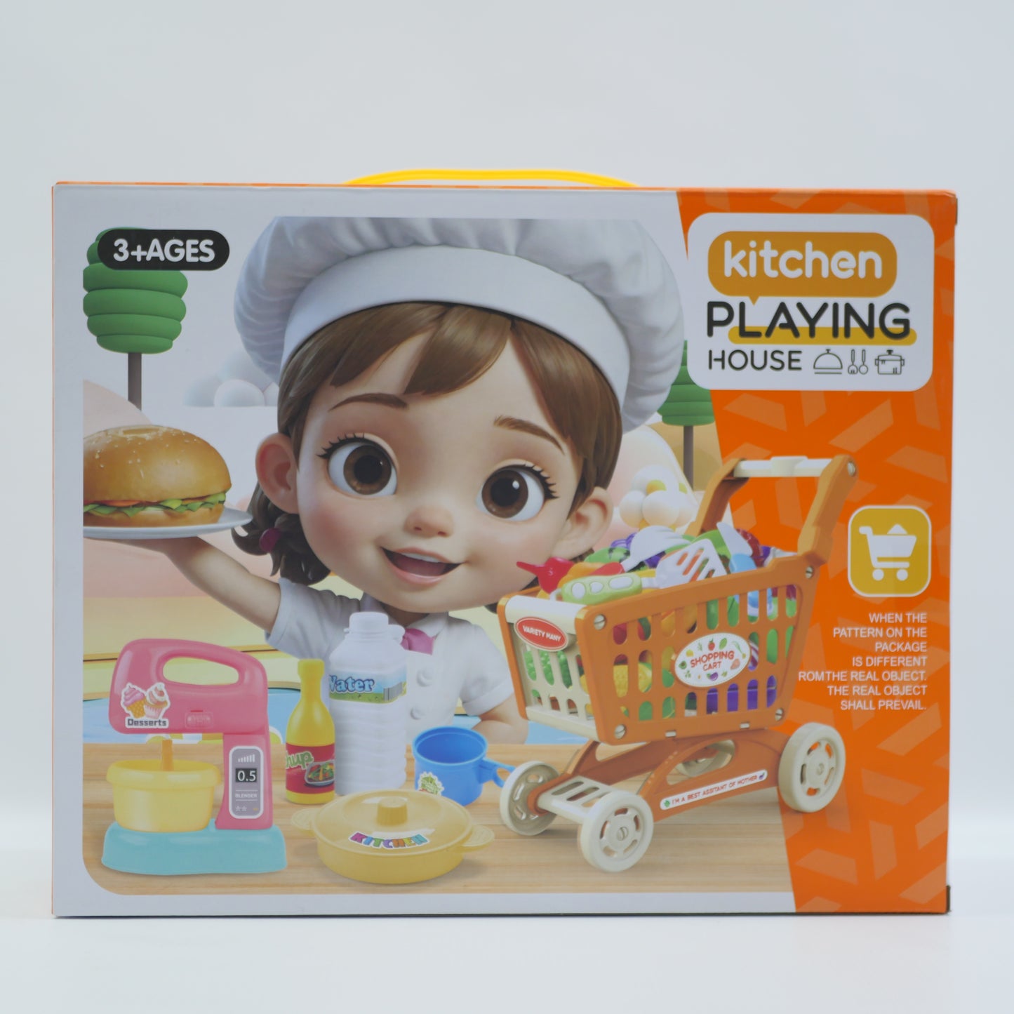 37 Piece Kitchen Cart Pretend Play Set