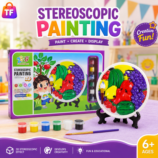 3D Fruit Painting Art Set for Kids