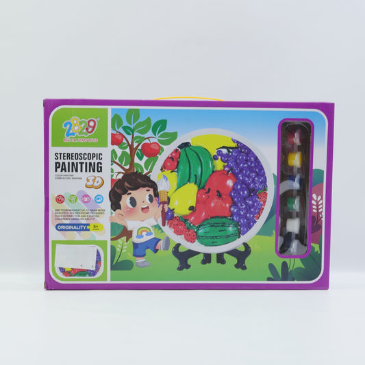 3D Fruit Painting Art Set for Kids