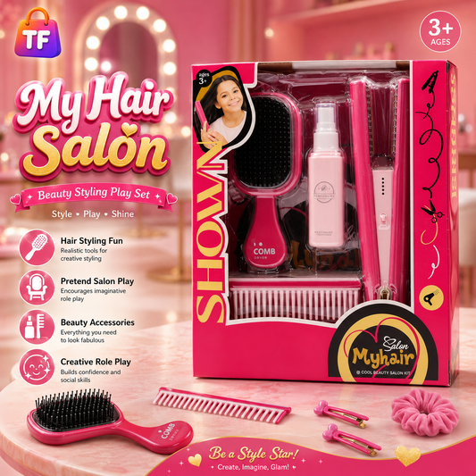 4 Piece Hair Styling Beauty Play Set