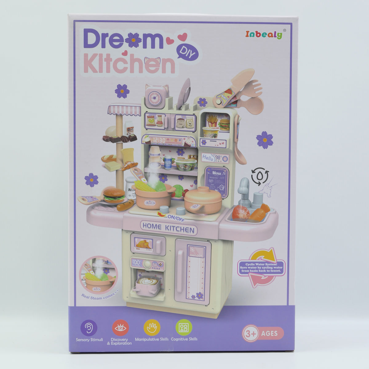 46 Piece Dream Kitchen Playset for Kids