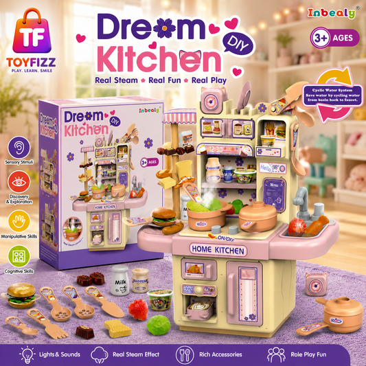 46 Piece Dream Kitchen Playset for Kids