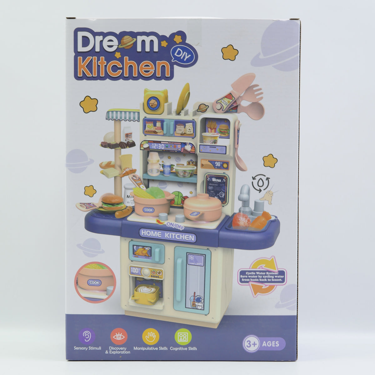 46 Piece Dream Kitchen Playset for Kids