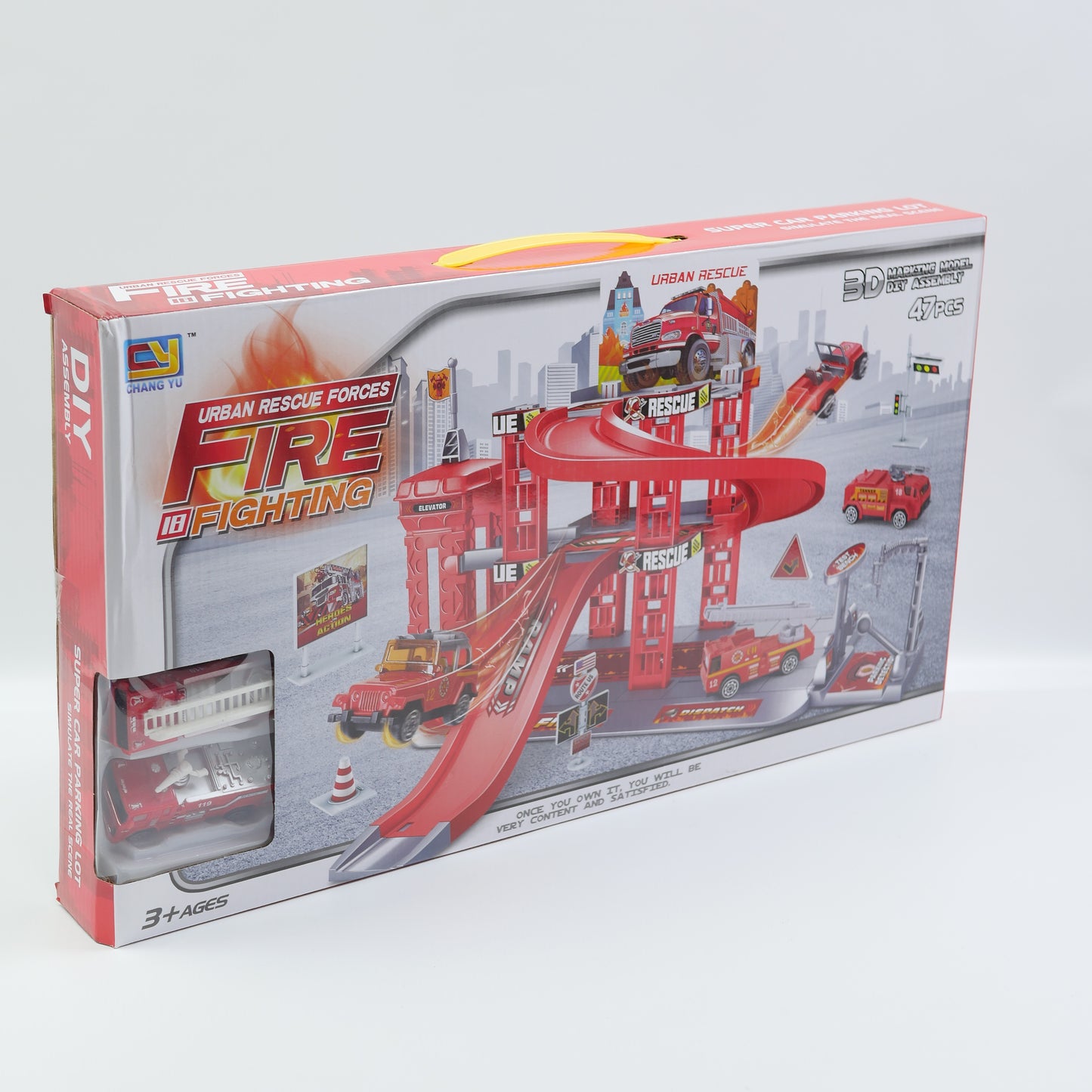 47 Piece Fire Rescue Track Set - Ages 3+