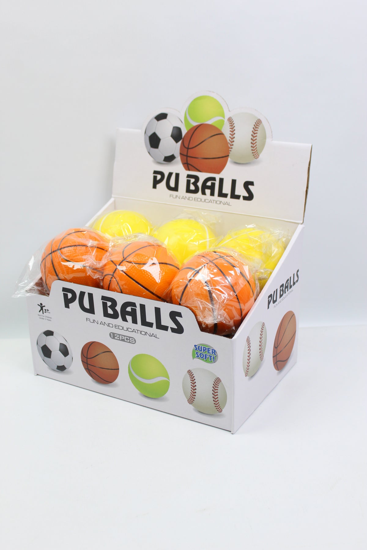 4 Inch PU BALL - 12 Pieces