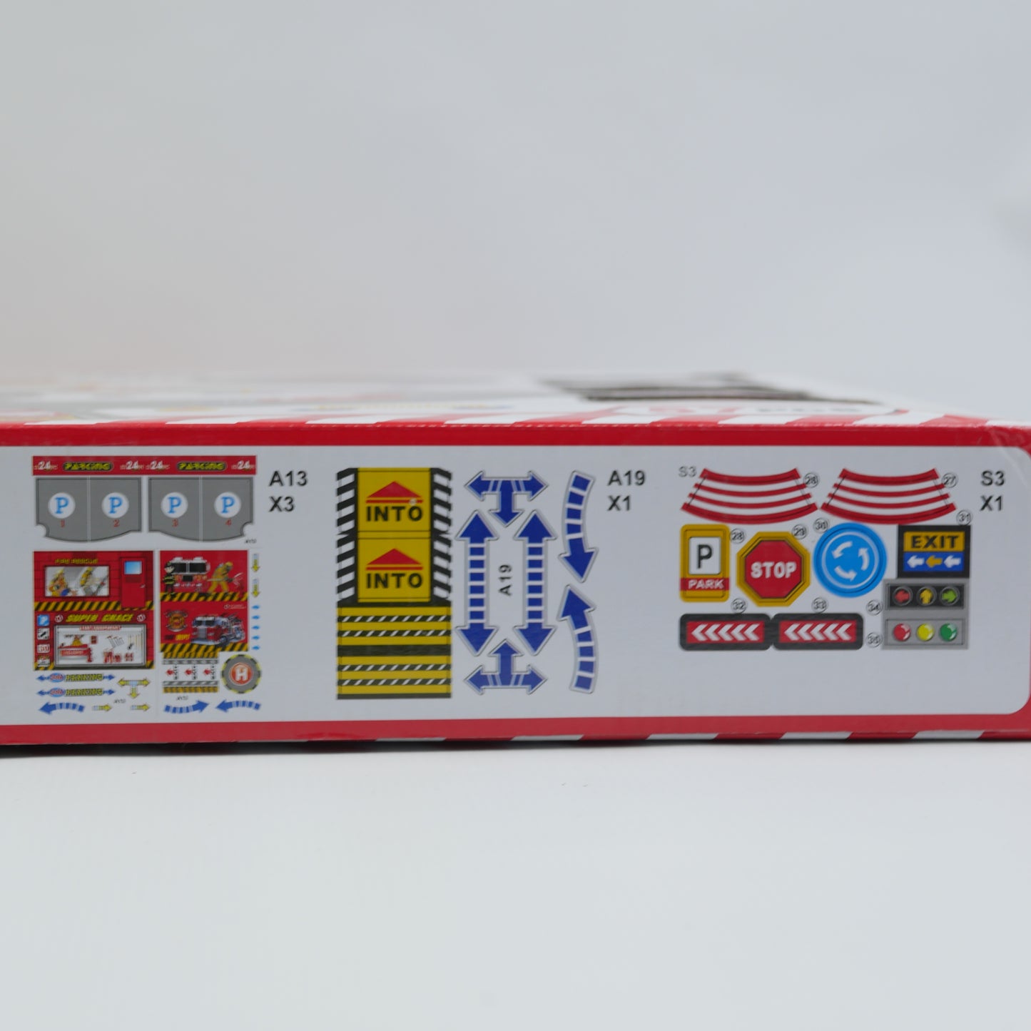 57 Piece Fire Rescue Parking Track Set - Ages 3+
