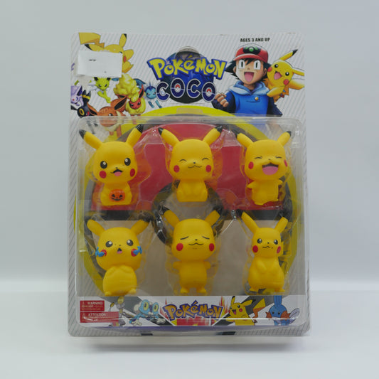 6 Piece Pokemon Character Figure Set - 4 Inch