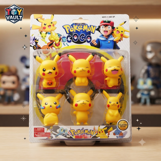 6 Piece Pokemon Character Figure Set - 4 Inch