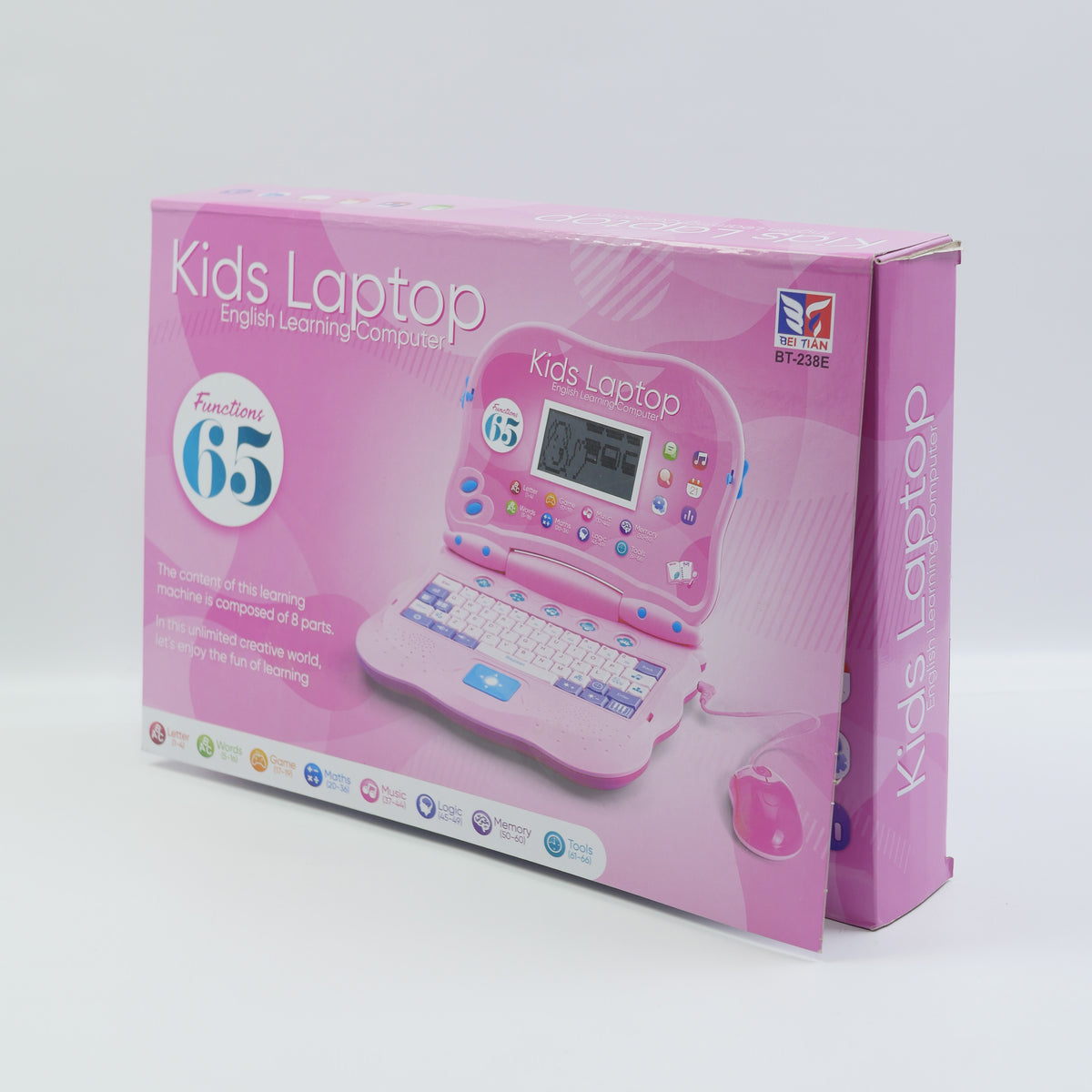 65-Function Musical Learning Laptop - Pink - for Kids