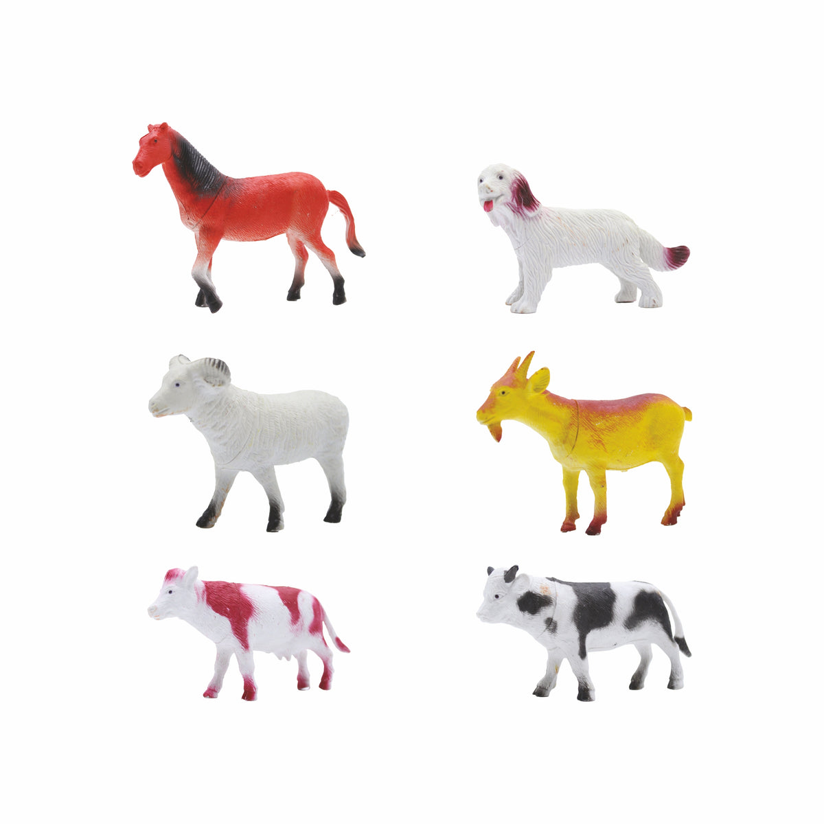6 Piece Farm Animal Figure Set - 4 Inch | Toys & Toys