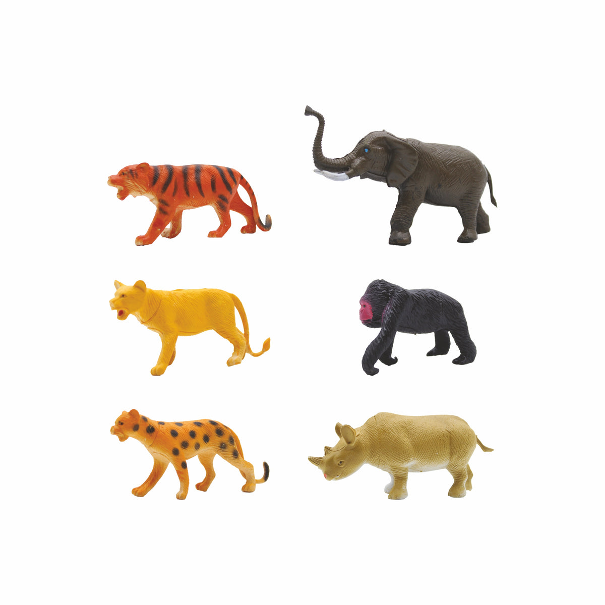 6 Piece Wild Animal Figure Set - 6 Inch | Toys & Toys