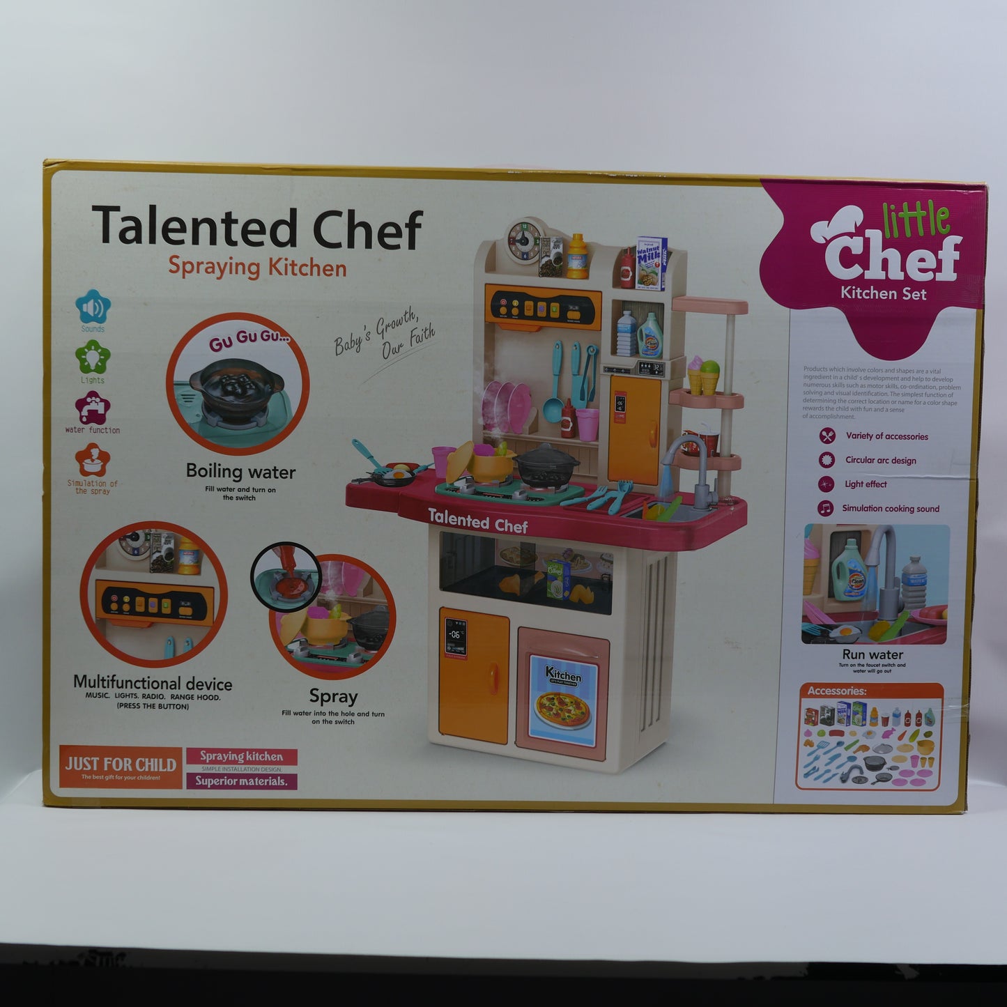 74 Piece Musical Spray Kitchen Play Set