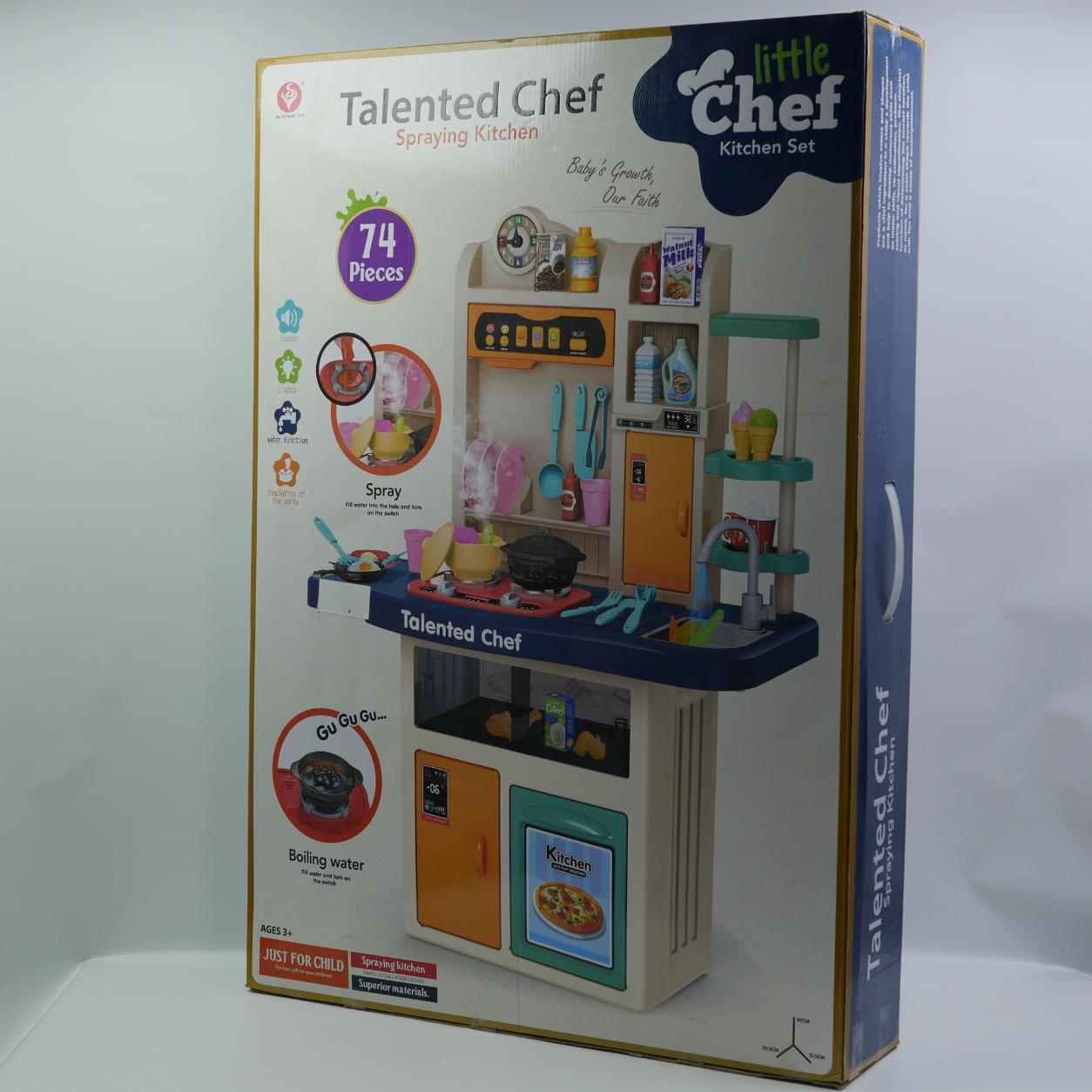 74 Piece Musical Spray Kitchen Play Set