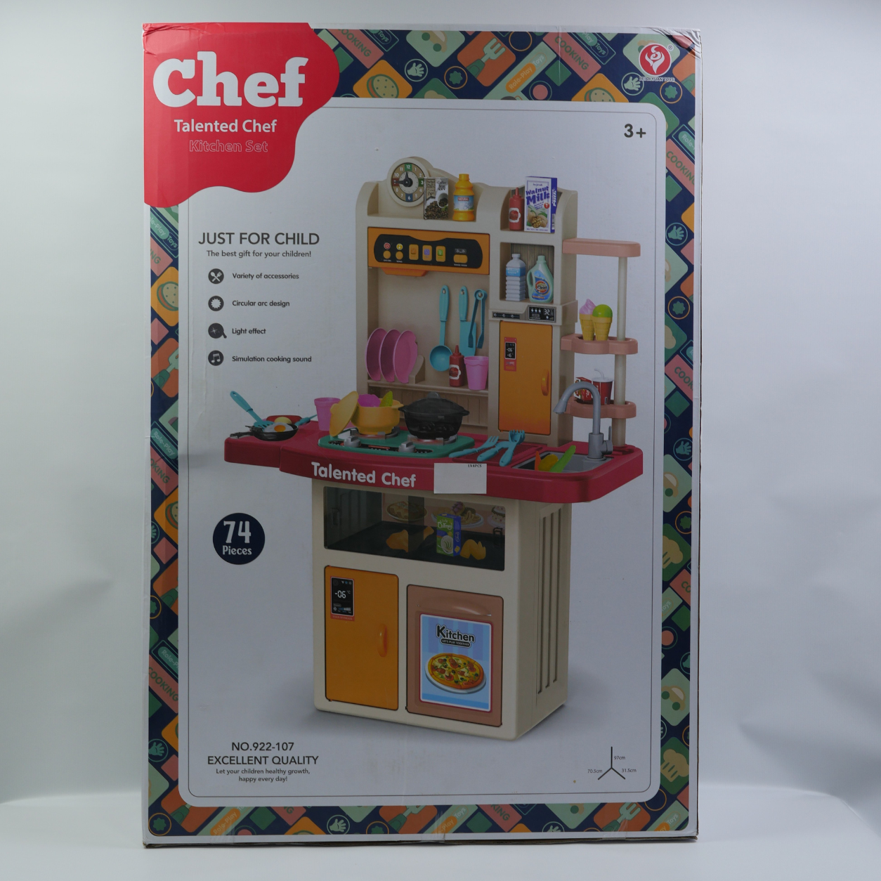 Musical Kitchen Pretend Play Set - 98 cm