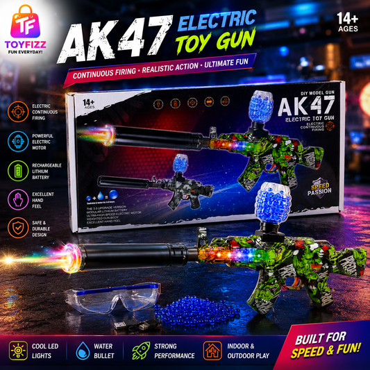 AK47 Electric Gel Ball Blaster with USB Charging - Ages 14+