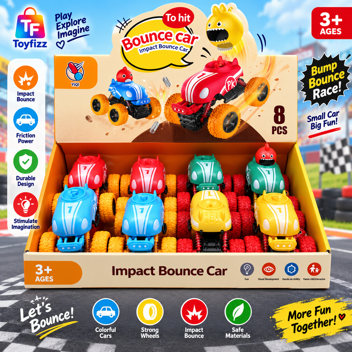 BOUNCE CAR - 8 Pieces