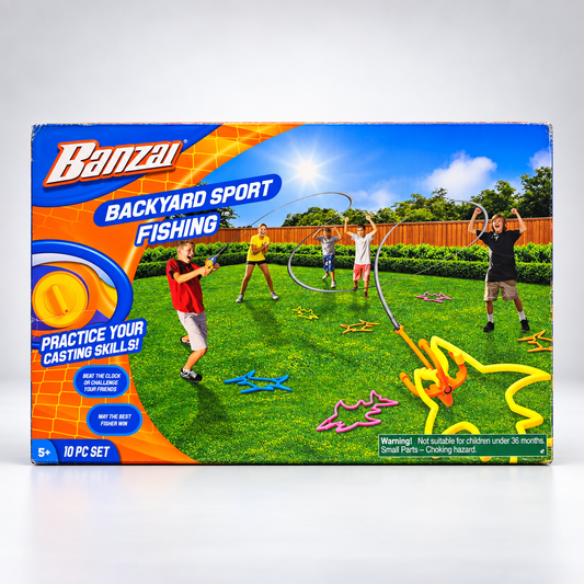 Banzai Backyard Sport Fishing Game - Ages 6+