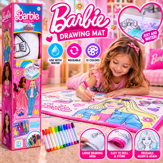 Barbie Art Drawing and Coloring Mat