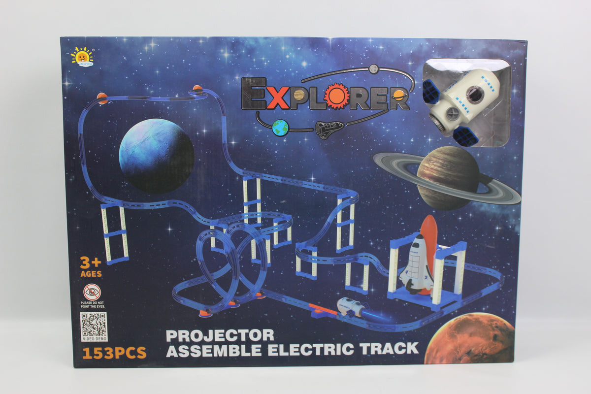 Battery Operated DIY Electric Track Set - 153 Pieces - Ages 3+