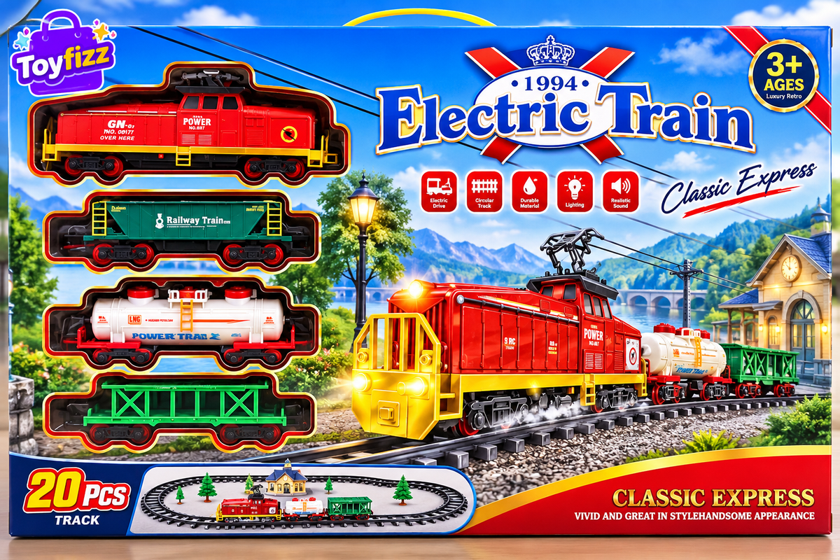 Battery Operated Electric Toy Train Set